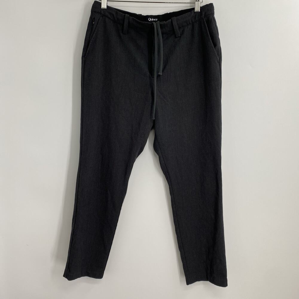 Quince Dress Pants Men’s Size 32x27 Gray Drawstring Comfort Preppy Office 583